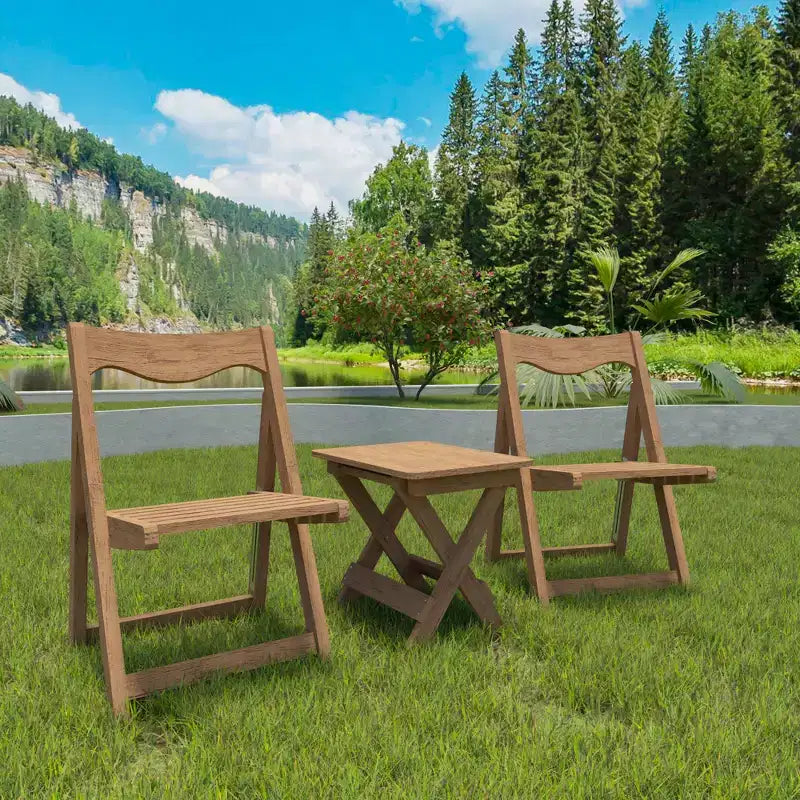 Table et chaises de salle à manger pliantes en polystyrène choc