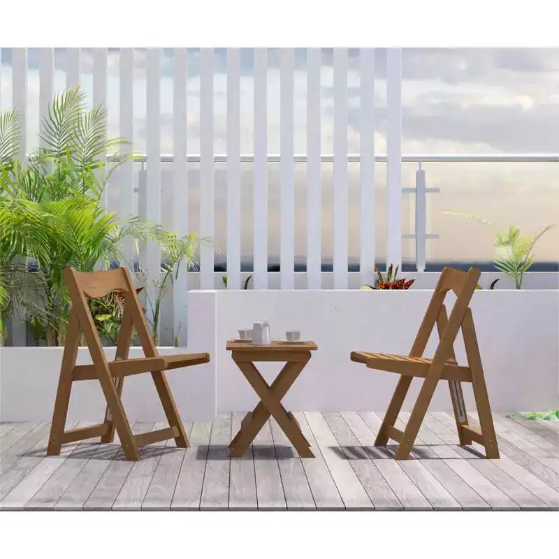 Table et chaises de salle à manger pliantes en polystyrène choc
