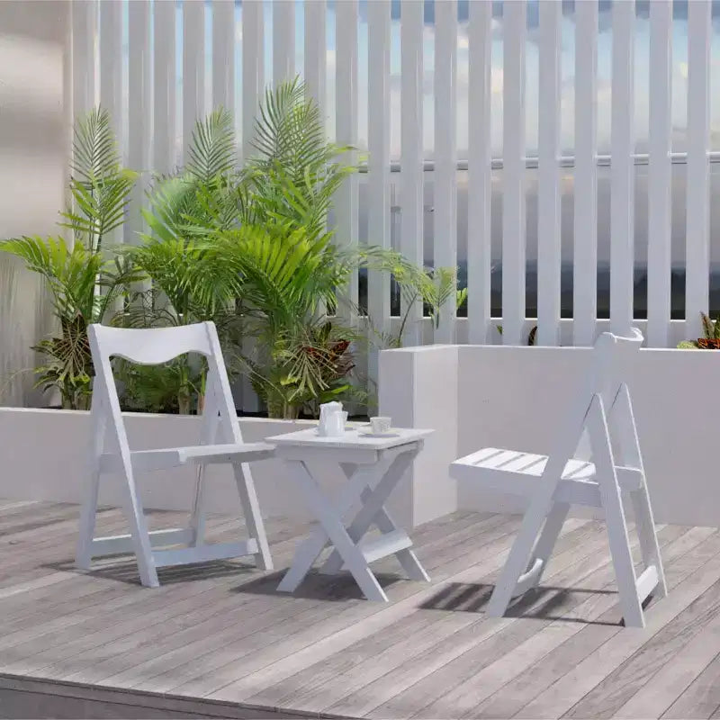 Table et chaises de salle à manger pliantes en polystyrène choc