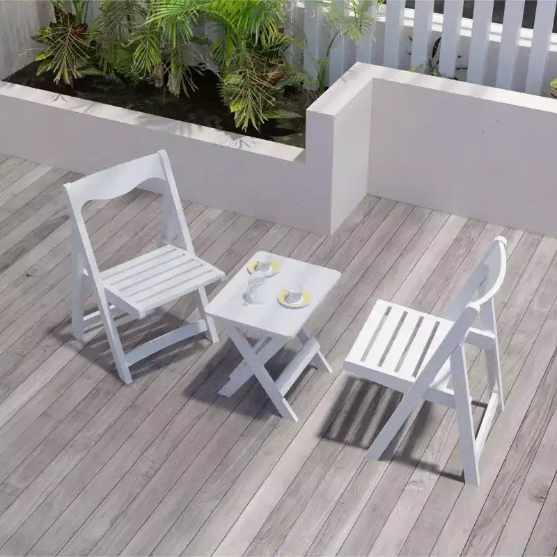 Table et chaises de salle à manger pliantes en polystyrène choc