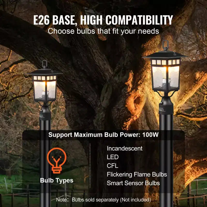lampadaires extérieurs du crépuscule à l'aube