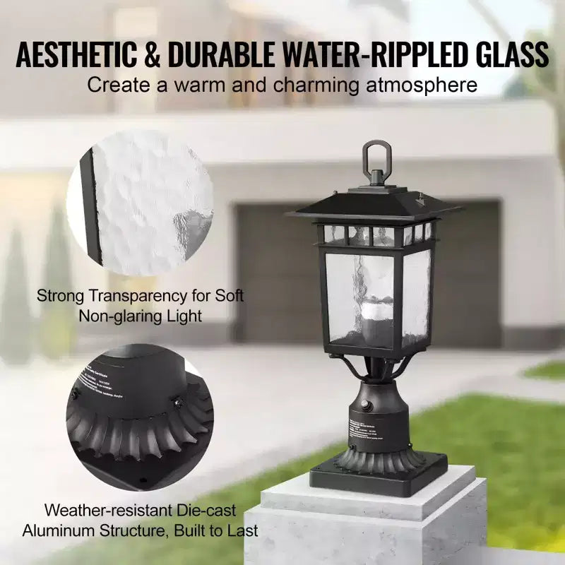 lampadaires extérieurs du crépuscule à l'aube