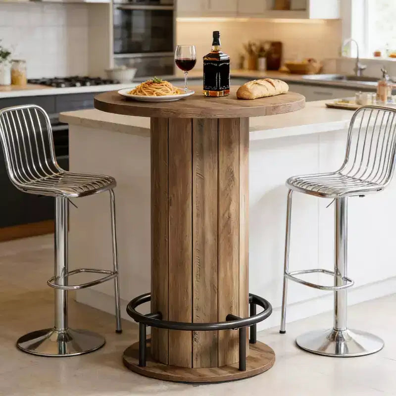 Table d'appoint de cour / petite table de conférence / table à manger ronde