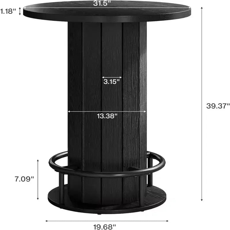 Table d'appoint de cour / petite table de conférence / table à manger ronde