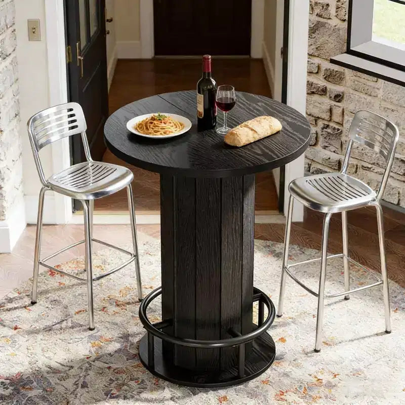 Table d'appoint de cour / petite table de conférence / table à manger ronde