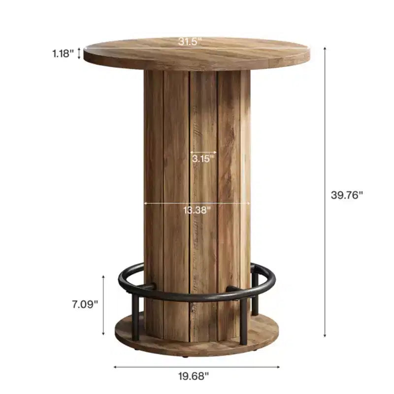 Table d'appoint de cour / petite table de conférence / table à manger ronde