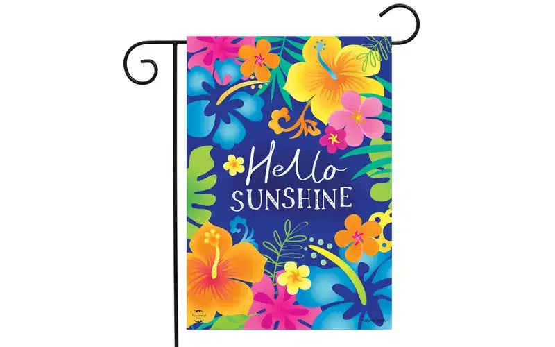 Drapeau de jardin double face printanier, adapté à l'extérieur, accueille le soleil.