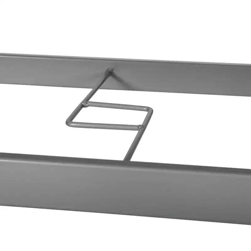 Table de patio rectangulaire avec plateau en verre trempé et