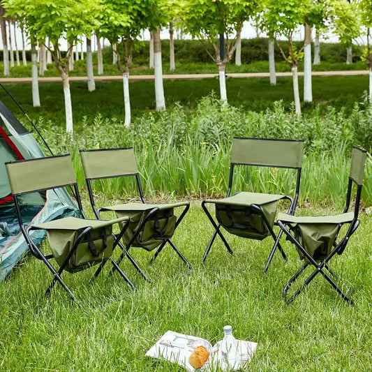 4 Pack Folding Chair Portable Chair With Storage Bag 280lbs Maximum Load Capacity
