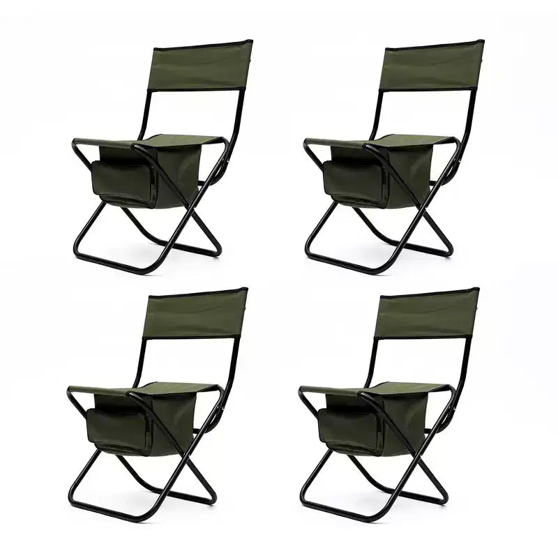 Lot de 4 chaises pliantes portables avec sac de rangement, capacité de charge maximale de 127 kg