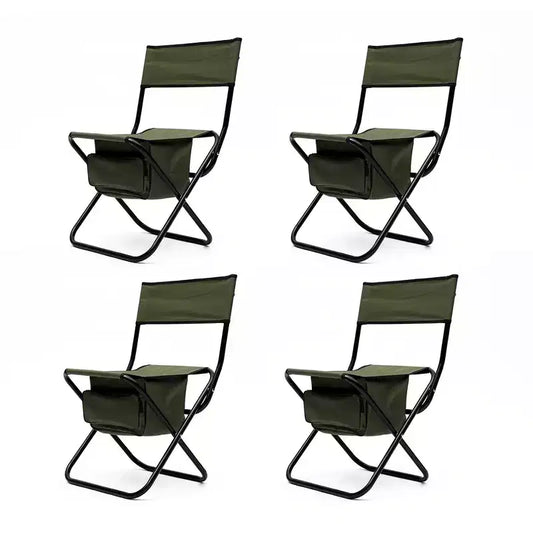 Lot de 4 chaises pliantes portables avec sac de rangement, capacité de charge maximale de 127 kg